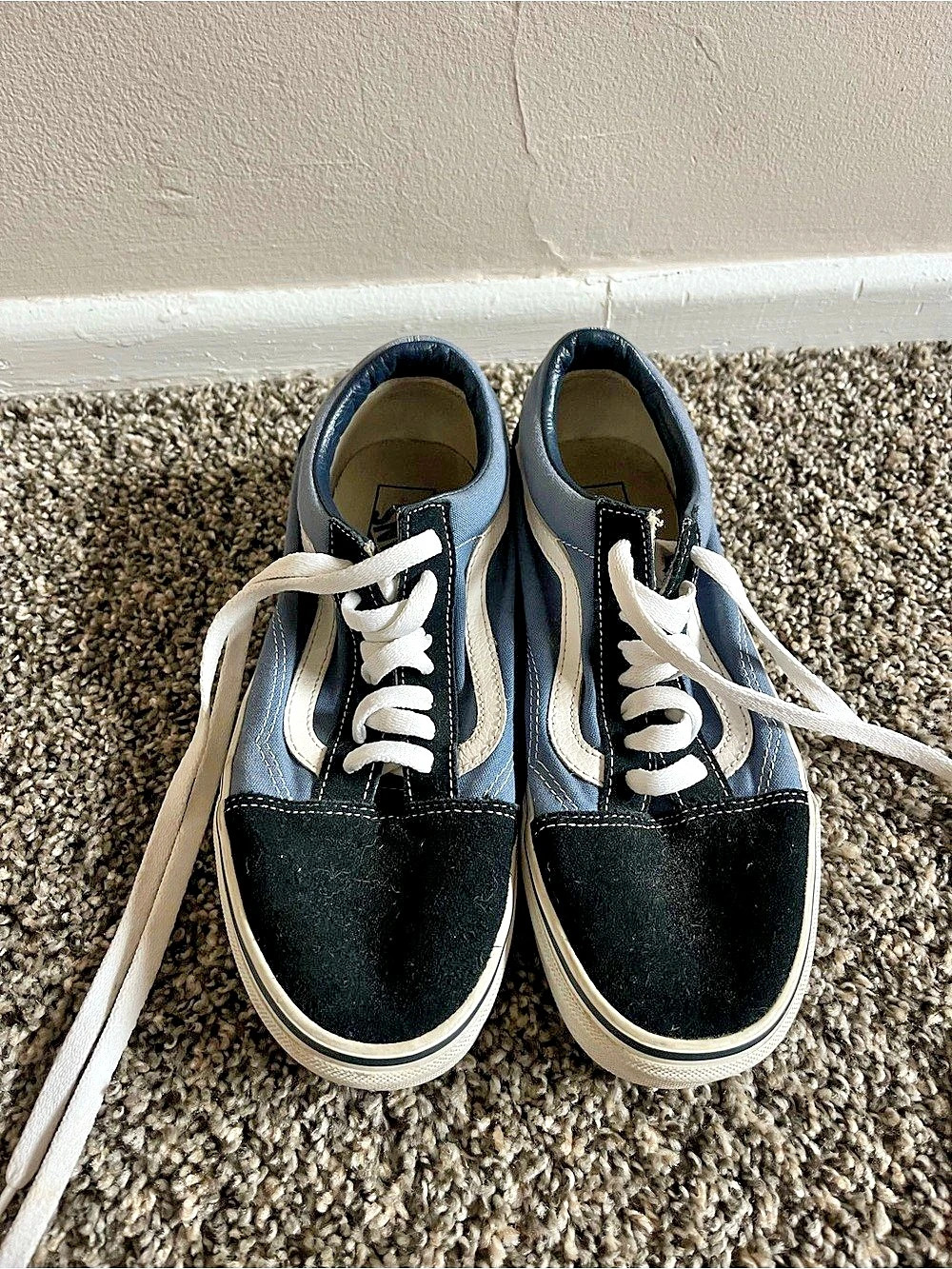 Vans Old Skool Sneakers in Black & Blue